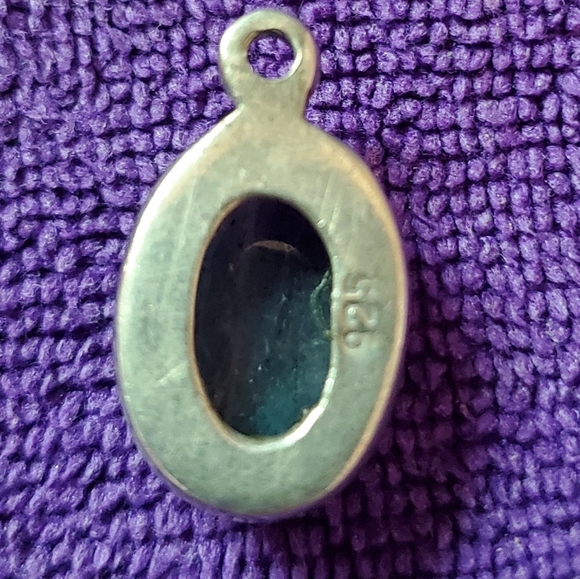 925 rainbow moon stone pendant - Picture 2 of 4